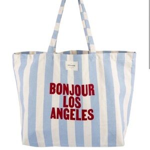 NEW Sezane Bonjour Los Angeles Tote Bag